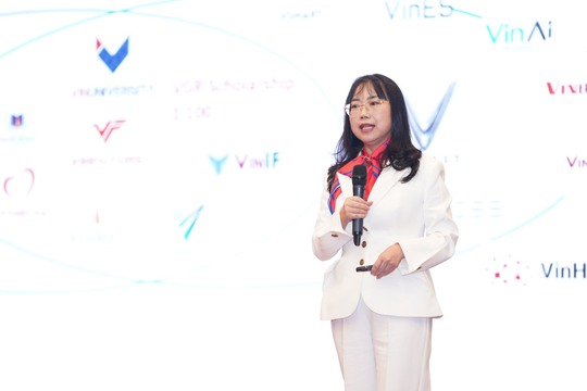 TS. Lê Mai Lan, Phó Chủ tịch Tập đoàn Vingroup, phát biểu tại sự kiện